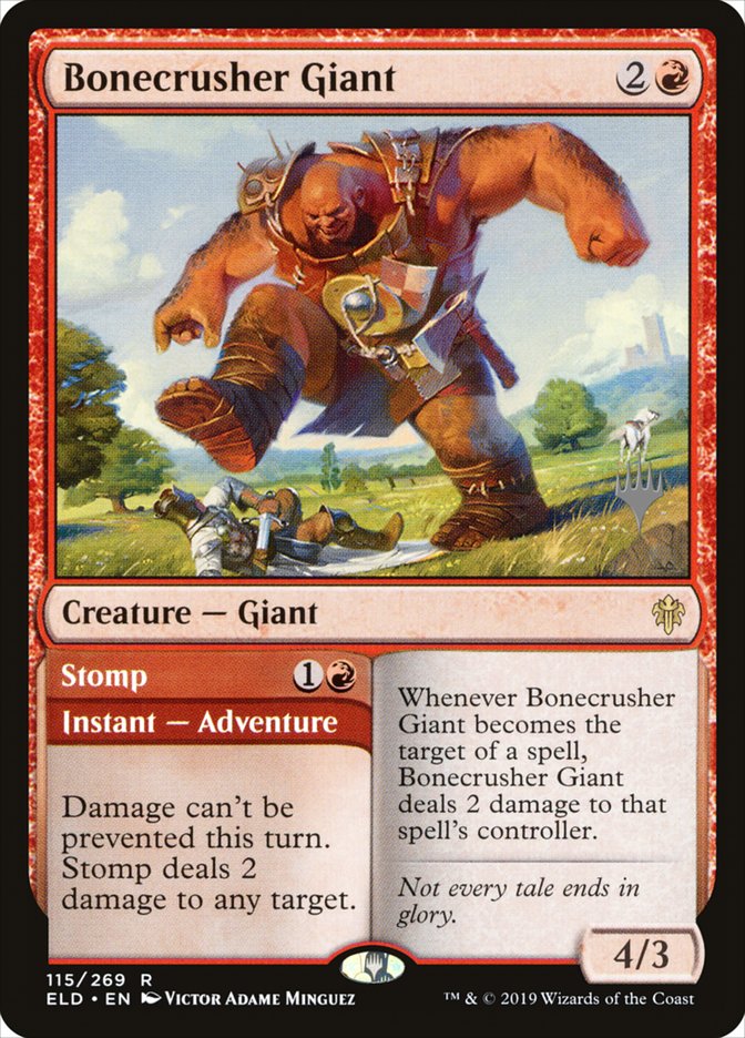 Bonecrusher Giant // Stomp (Promo Pack) [Throne of Eldraine Promos] - The Mythic Store | 24h Order Processing
