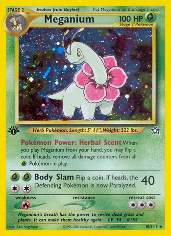 Meganium (10/111) [Neo Genesis 1st Edition] - The Mythic Store | 24h Order Processing