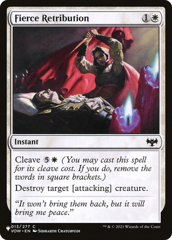 Fierce Retribution [The List] - The Mythic Store | 24h Order Processing