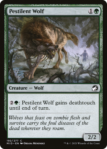 Pestilent Wolf [Innistrad: Midnight Hunt] - The Mythic Store | 24h Order Processing