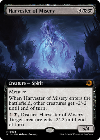 Harvester of Misery (Extended Art) [Outlaws of Thunder Junction: The Big Score] - The Mythic Store | 24h Order Processing