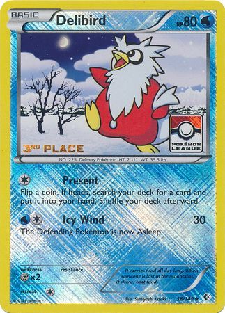 Delibird (38/149) (League Promo 3rd Place) [Black & White: Boundaries Crossed] - The Mythic Store | 24h Order Processing