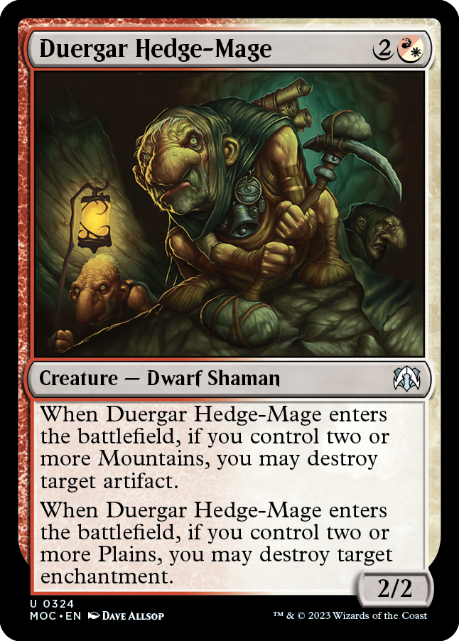 Duergar Hedge-Mage [March of the Machine Commander] - The Mythic Store | 24h Order Processing