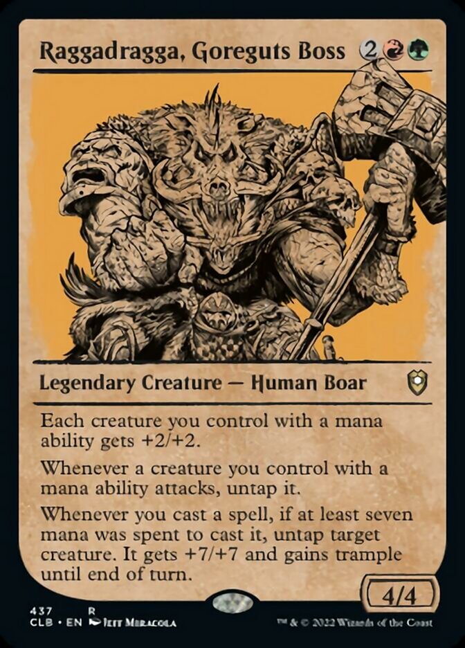 Raggadragga, Goreguts Boss (Showcase) [Commander Legends: Battle for Baldur's Gate] - The Mythic Store | 24h Order Processing