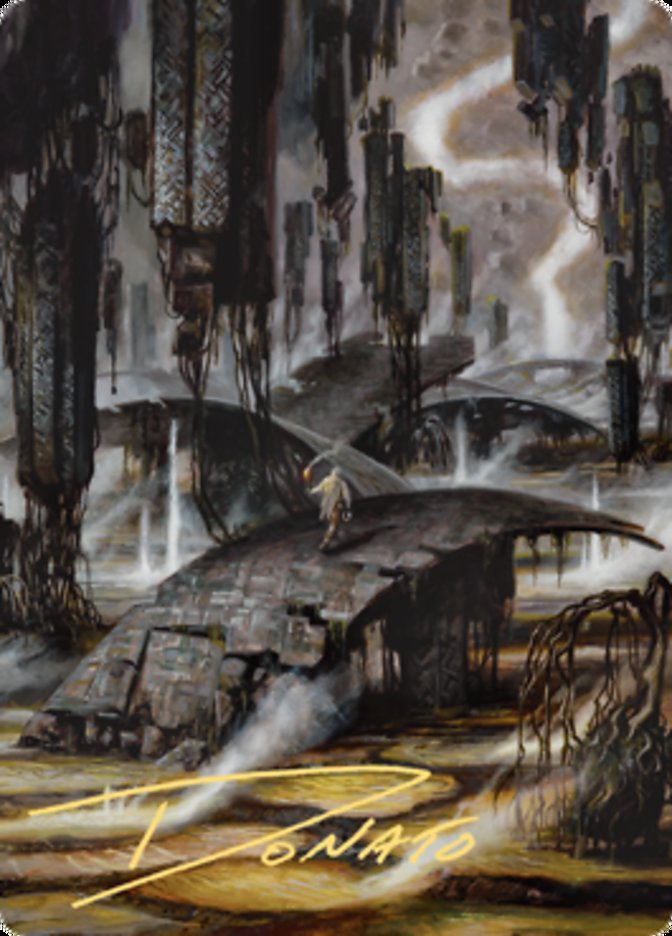 Grimclimb Pathway Art Card (Gold-Stamped Signature) [Zendikar Rising Art Series] - The Mythic Store | 24h Order Processing