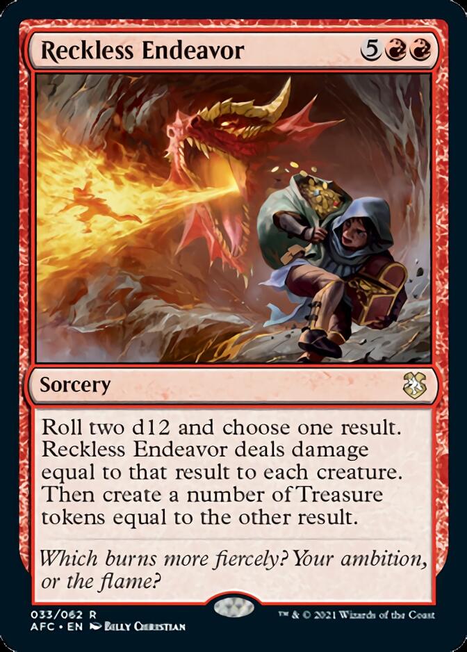 Reckless Endeavor [Dungeons & Dragons: Adventures in the Forgotten Realms Commander] - The Mythic Store | 24h Order Processing