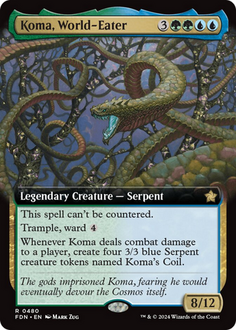Koma, World-Eater (Extended Art) [Foundations] - The Mythic Store | 24h Order Processing