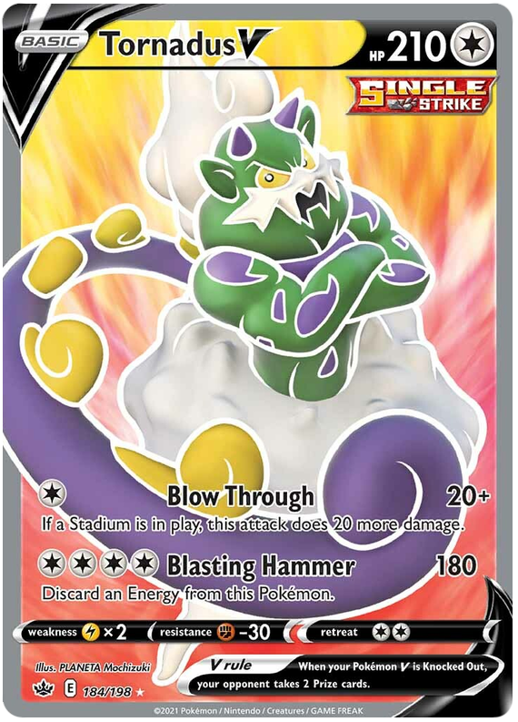 Tornadus V (184/198) [Sword & Shield: Chilling Reign] - The Mythic Store | 24h Order Processing