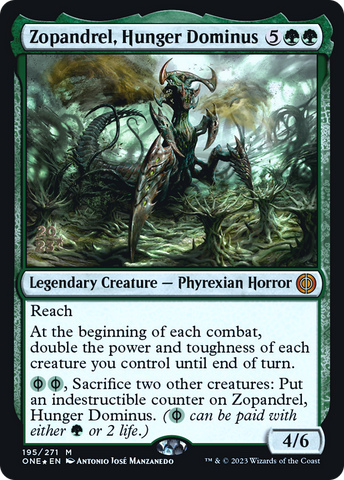 Zopandrel, Hunger Dominus [Phyrexia: All Will Be One Prerelease Promos] - The Mythic Store | 24h Order Processing