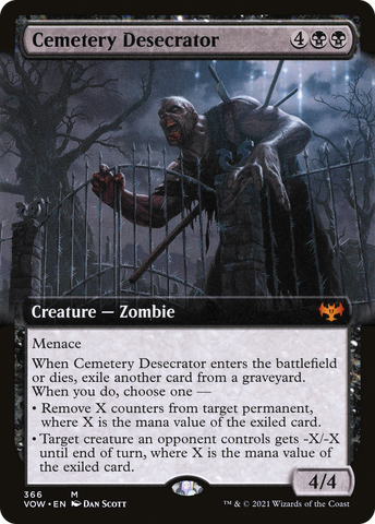 Cemetery Desecrator (Extended Art) [Innistrad: Crimson Vow] - The Mythic Store | 24h Order Processing