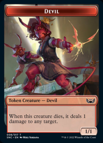 Devil // Wizard Double-Sided Token [Streets of New Capenna Tokens] - The Mythic Store | 24h Order Processing
