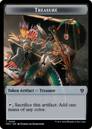 Gold // Treasure Double-Sided Token [Murders at Karlov Manor Commander Tokens] - The Mythic Store | 24h Order Processing