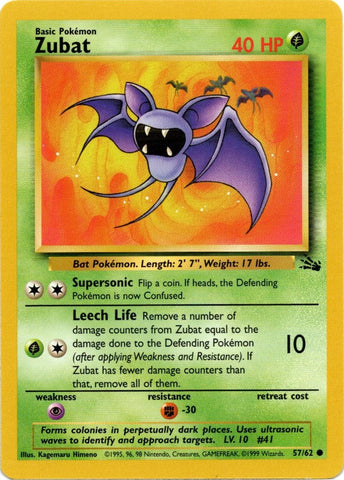 Zubat (57/62) [Fossil Unlimited] - The Mythic Store | 24h Order Processing