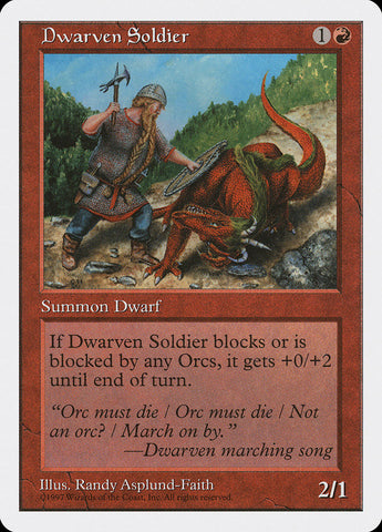 Dwarven Soldier [Fifth Edition] - The Mythic Store | 24h Order Processing