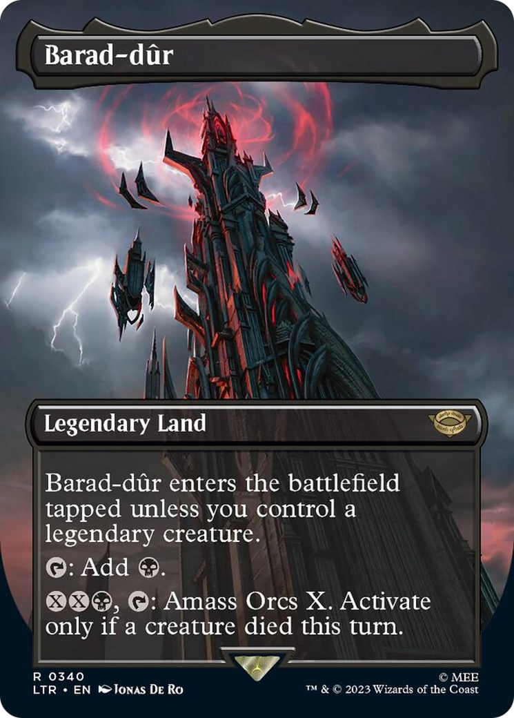 Barad-dur (Borderless Alternate Art) (340) [The Lord of the Rings: Tales of Middle-Earth] - The Mythic Store | 24h Order Processing