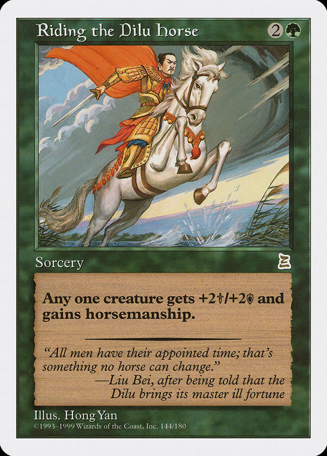 Riding the Dilu Horse [Portal Three Kingdoms] - The Mythic Store | 24h Order Processing