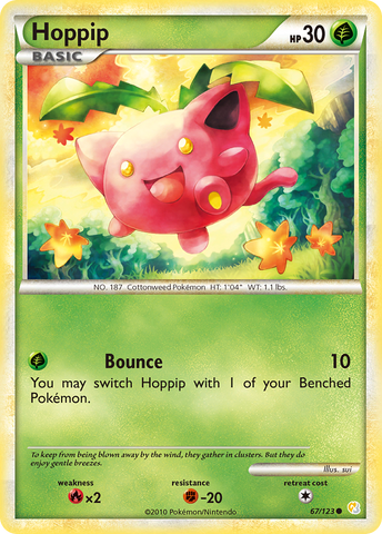 Hoppip (67/123) [HeartGold & SoulSilver: Base Set] - The Mythic Store | 24h Order Processing