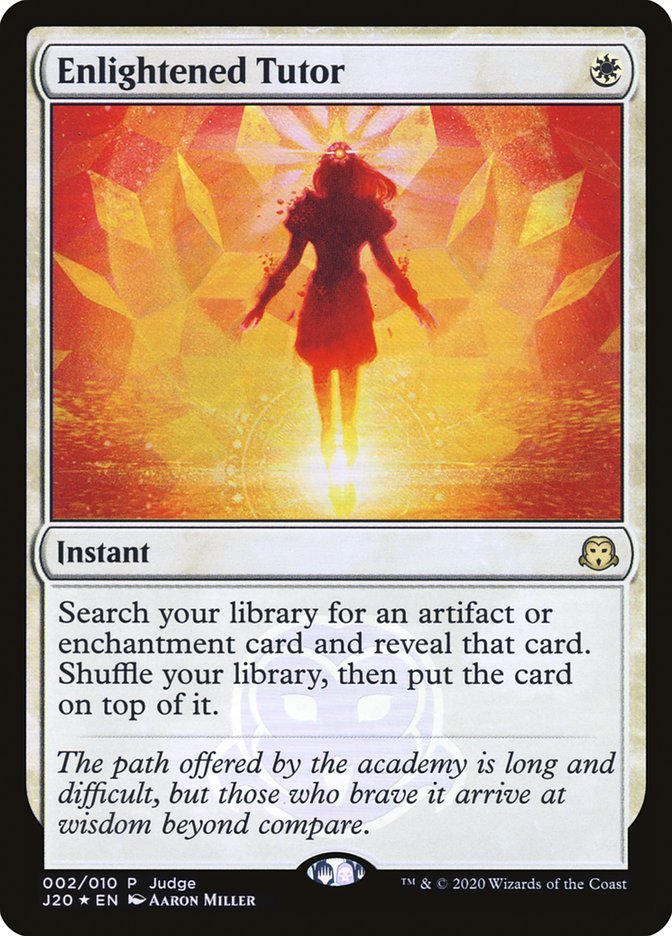 Enlightened Tutor [Judge Gift Cards 2020] - The Mythic Store | 24h Order Processing
