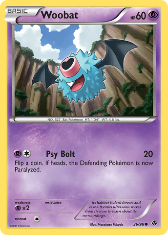 Woobat (36/98) [Black & White: Emerging Powers] - The Mythic Store | 24h Order Processing