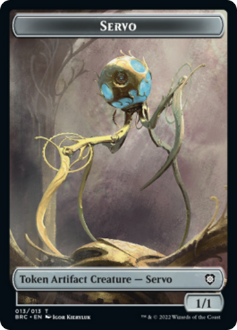 Servo // Construct (005) Double-Sided Token [The Brothers' War Commander Tokens] - The Mythic Store | 24h Order Processing