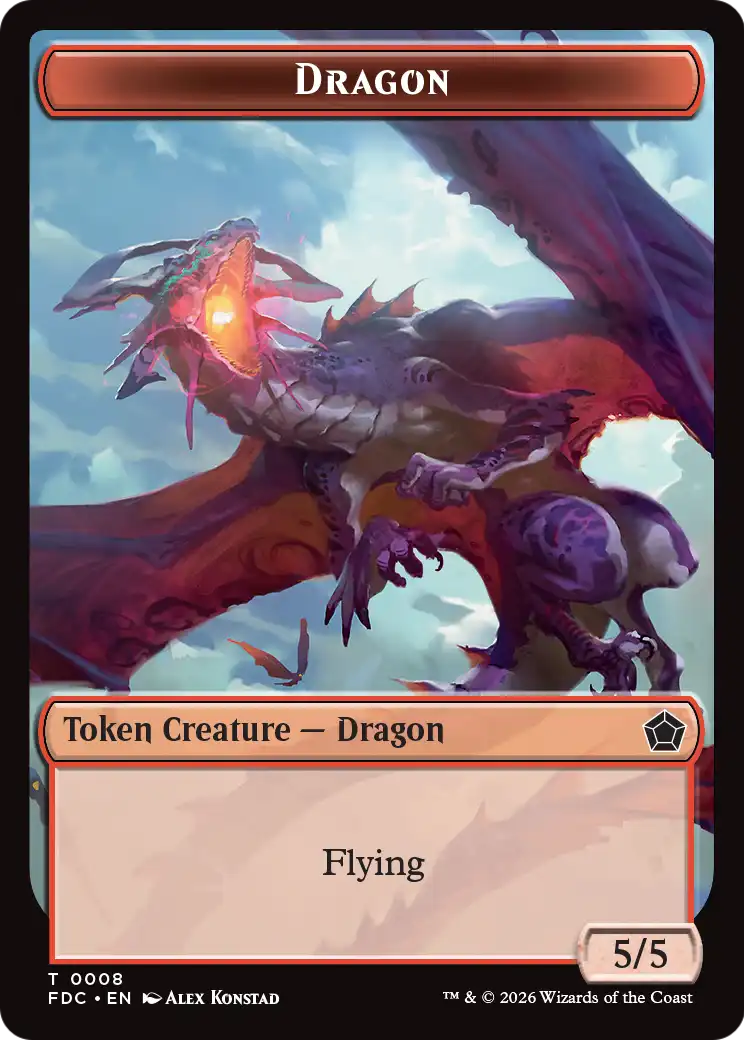 Dragon (0008) // Treasure Double-Sided Token [Foundations Commander Tokens] - The Mythic Store | 24h Order Processing