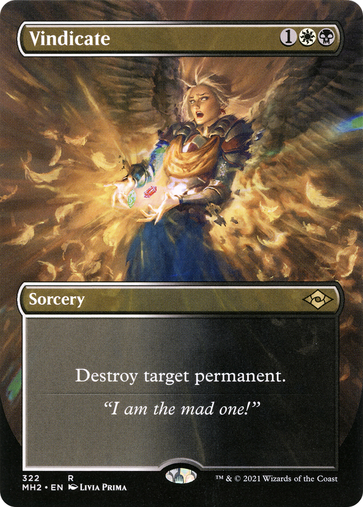 Vindicate (Borderless Alternate Art) [Modern Horizons 2] - The Mythic Store | 24h Order Processing