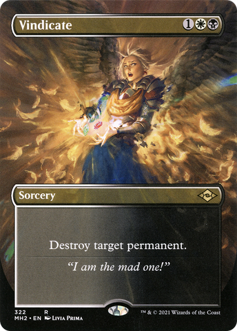 Vindicate (Borderless Alternate Art) [Modern Horizons 2] - The Mythic Store | 24h Order Processing