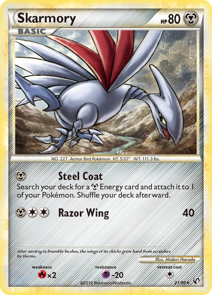 Skarmory (21/90) [HeartGold & SoulSilver: Undaunted] - The Mythic Store | 24h Order Processing