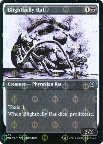 Blightbelly Rat (Showcase Ichor Step-and-Compleat Foil) [Phyrexia: All Will Be One] - The Mythic Store | 24h Order Processing