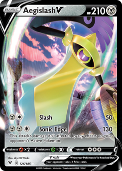 Aegislash V (126/185) [Sword & Shield: Vivid Voltage] - The Mythic Store | 24h Order Processing