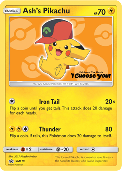Ash's Pikachu (SM110) [Sun & Moon: Black Star Promos] - The Mythic Store | 24h Order Processing
