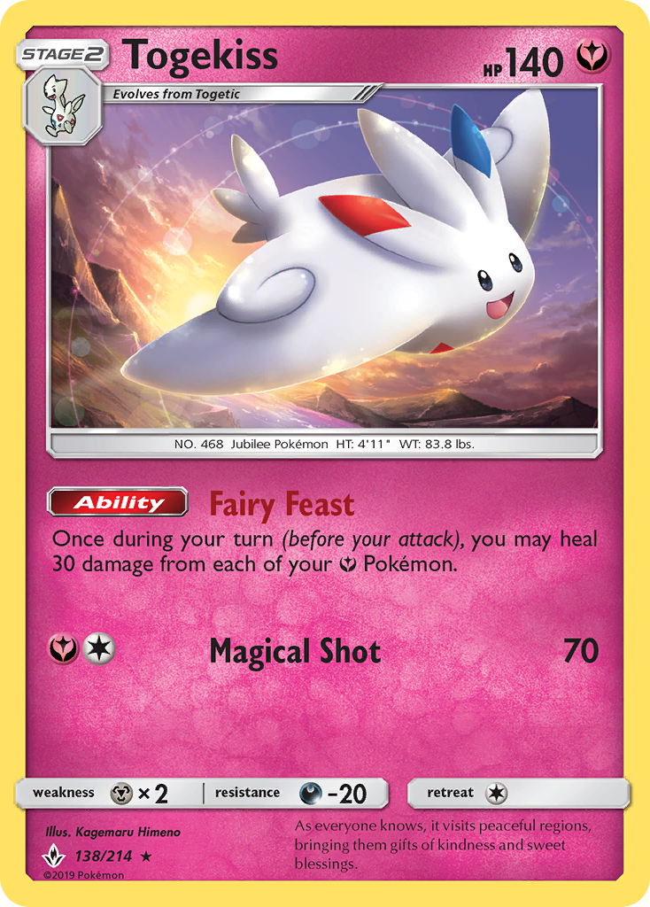 Togekiss (138/214) [Sun & Moon: Unbroken Bonds] - The Mythic Store | 24h Order Processing