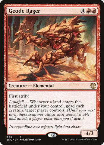 Geode Rager [Zendikar Rising Commander] - The Mythic Store | 24h Order Processing