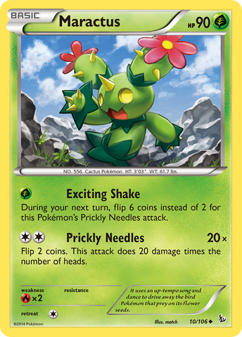 Maractus (10/106) [XY: Flashfire] - The Mythic Store | 24h Order Processing
