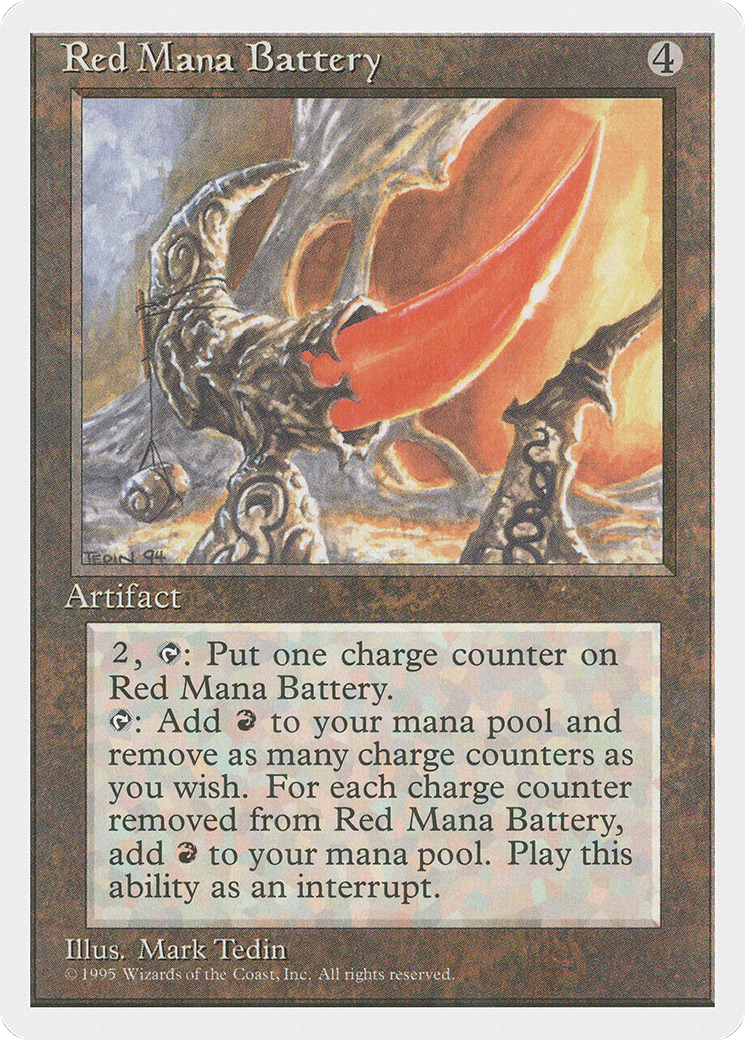 Red Mana Battery [Fourth Edition] - The Mythic Store | 24h Order Processing