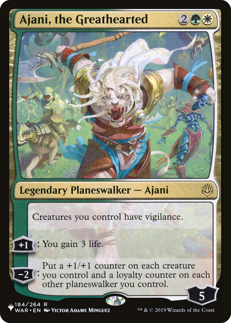 Ajani, the Greathearted [The List] - The Mythic Store | 24h Order Processing