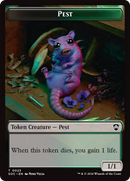 Saproling // Pest (0023) Double-Sided Token [Secrets of Strixhaven Commander Tokens] - The Mythic Store | 24h Order Processing