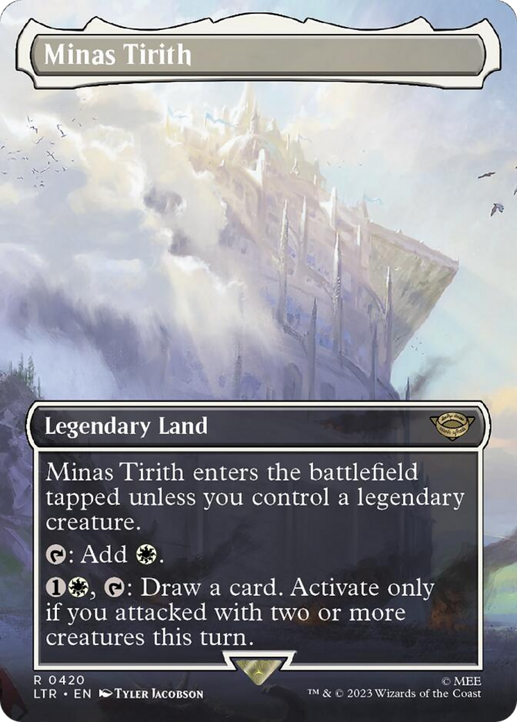 Minas Tirith (Borderless Alternate Art) (420) [The Lord of the Rings: Tales of Middle-Earth] - The Mythic Store | 24h Order Processing