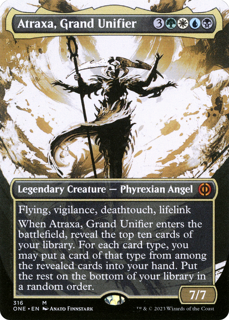 Atraxa, Grand Unifier (Borderless Ichor) [Phyrexia: All Will Be One] - The Mythic Store | 24h Order Processing