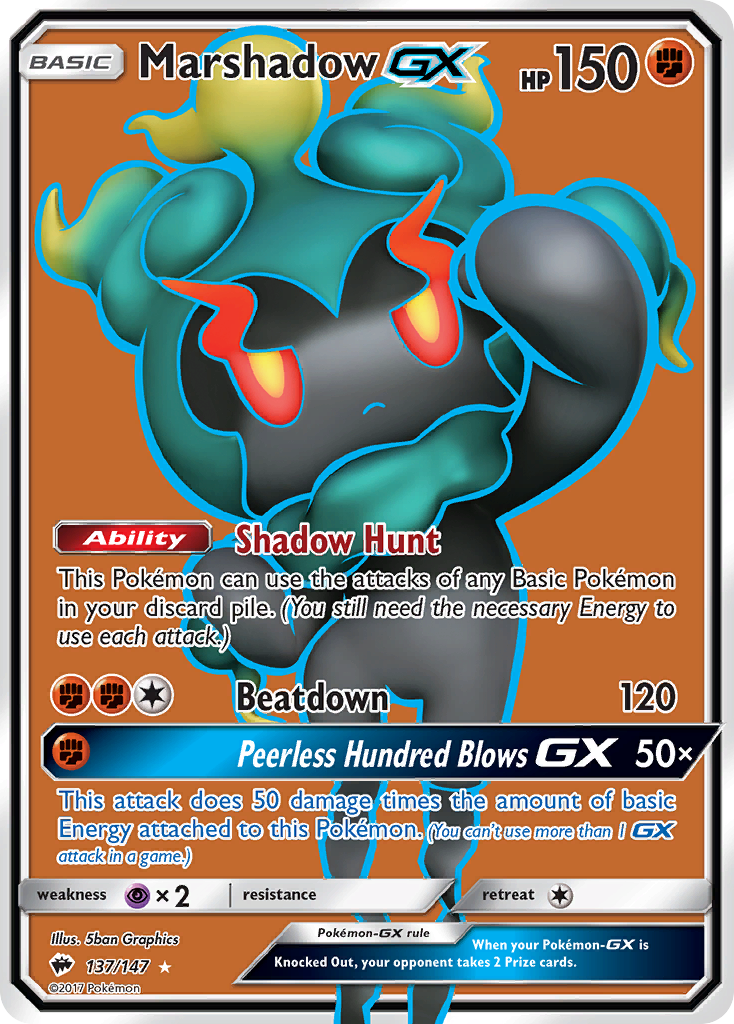 Marshadow GX (137/147) [Sun & Moon: Burning Shadows] - The Mythic Store | 24h Order Processing