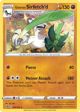 Galarian Sirfetch'd (095/192) (Theme Deck Exclusive) [Sword & Shield: Rebel Clash] - The Mythic Store | 24h Order Processing