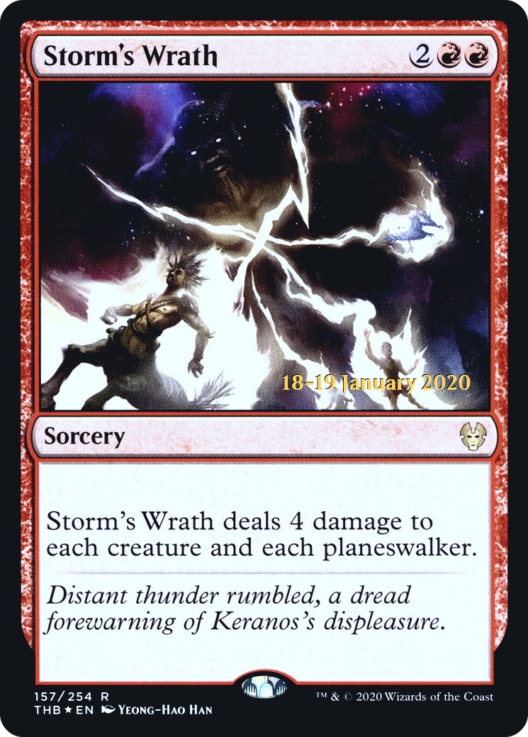 Storm's Wrath [Theros Beyond Death Prerelease Promos] - The Mythic Store | 24h Order Processing