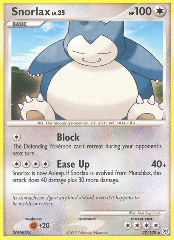 Snorlax (37/130) [Diamond & Pearl: Base Set] - The Mythic Store | 24h Order Processing