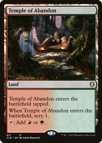 Temple of Abandon [Commander Legends: Battle for Baldur's Gate] - The Mythic Store | 24h Order Processing