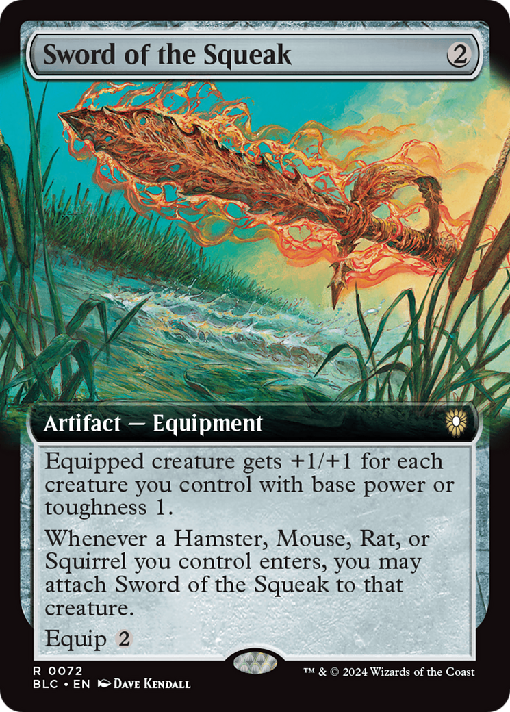 Sword of the Squeak (Extended Art) [Bloomburrow Commander] - The Mythic Store | 24h Order Processing