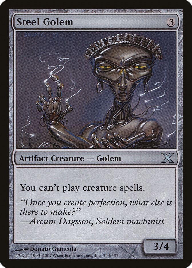 Steel Golem [Tenth Edition] - The Mythic Store | 24h Order Processing