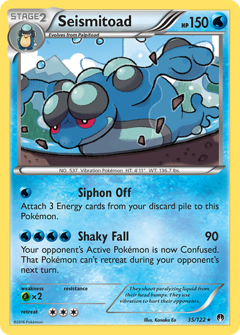 Seismitoad (35/122) [XY: BREAKpoint] - The Mythic Store | 24h Order Processing