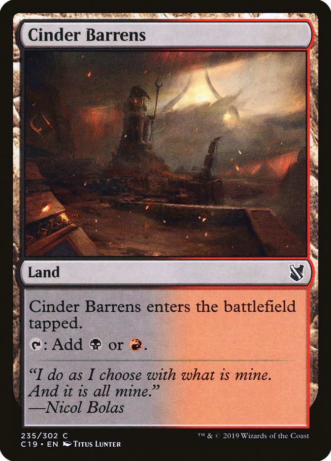 Cinder Barrens [Commander 2019] - The Mythic Store | 24h Order Processing
