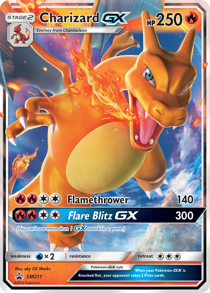 Charizard GX (SM211) [Sun & Moon: Black Star Promos] - The Mythic Store | 24h Order Processing