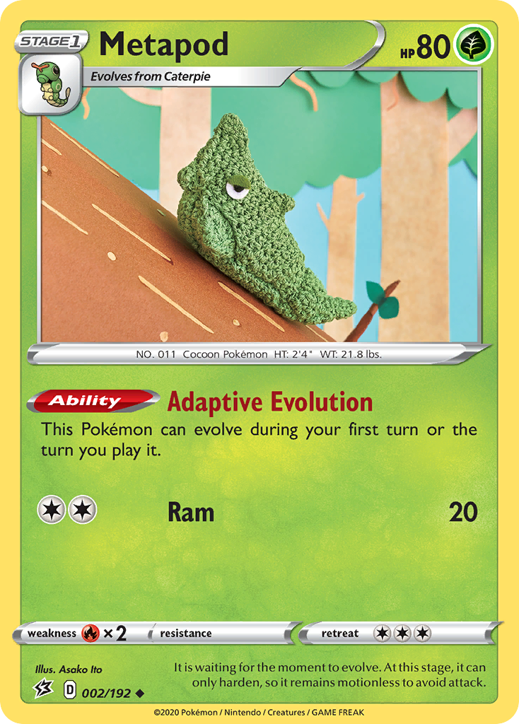 Metapod (002/192) [Sword & Shield: Rebel Clash] - The Mythic Store | 24h Order Processing